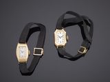une paire de montres pour femme, signée Cartier