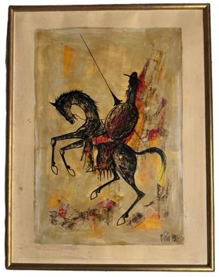 Pierre MAS (né en 1933) Don Quichotte