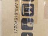 a cardboard box that has some stickers on it