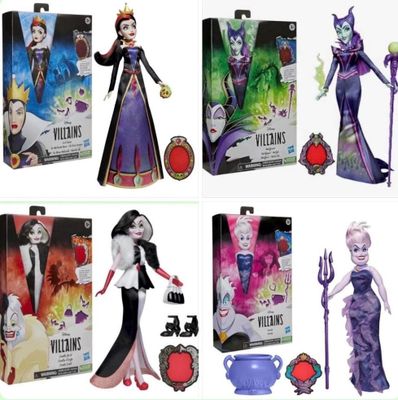 Lot de 4 poupées Disney Les Villains à collectionner avec to…