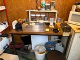 an image of a messy kitchen with a lot of clutter