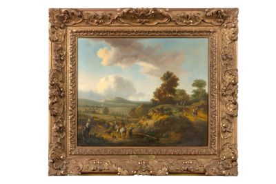 École hollandaise, vers 1800 (Dans le goût Jan Wynants)