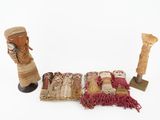 a group of items that are sitting on a white surface