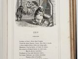 an open book with a picture of a cat and a dog
