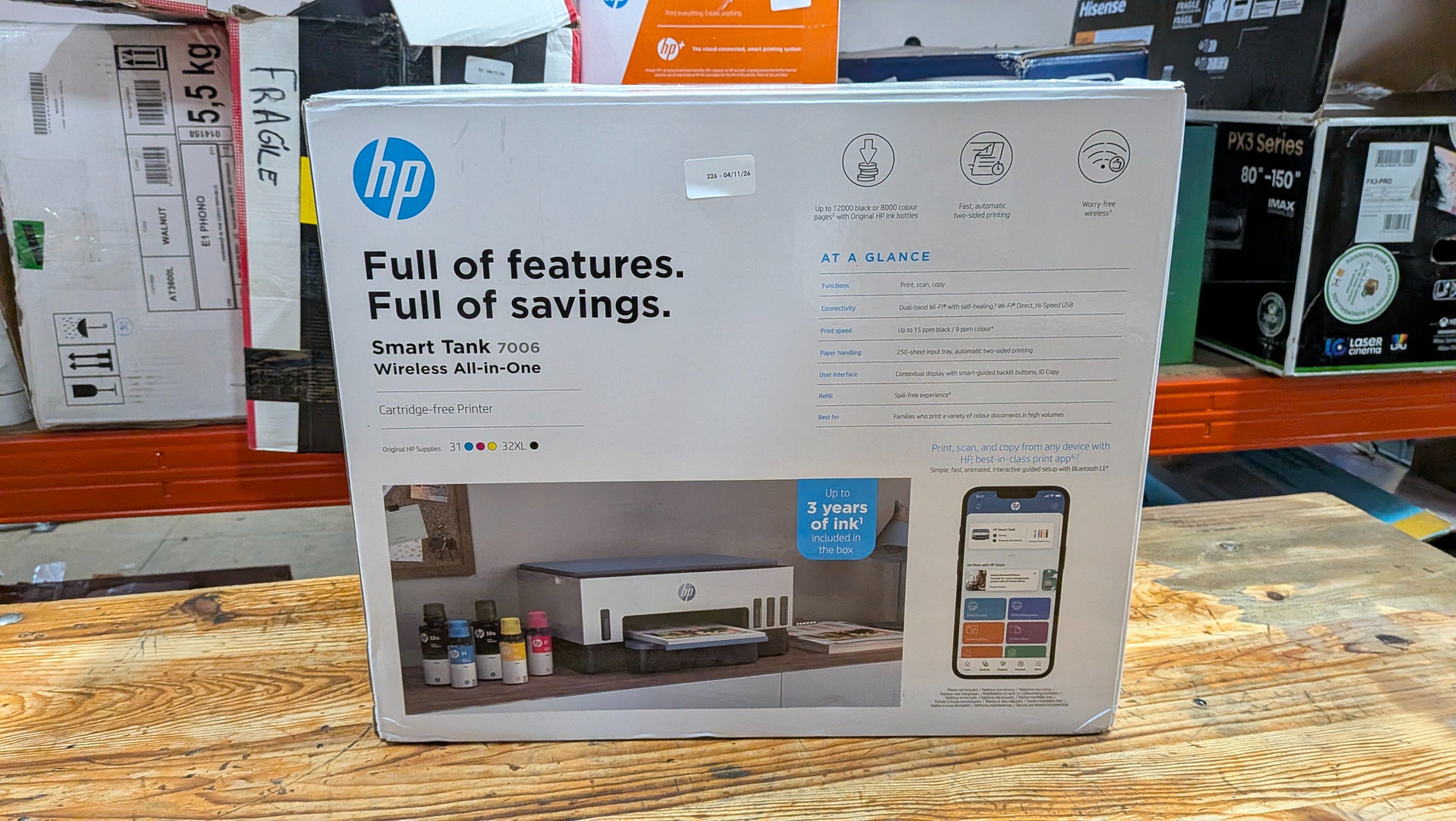 IMPRIMANTE HP SMART TANK - TVA RECUPERABLE