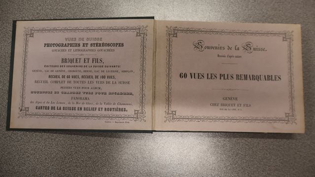 Souvenir de Suisse Genève, chez Briquet et fils