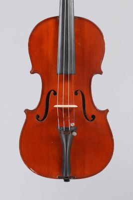 an old violin with a bow on a white background