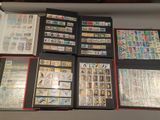 many different types of stamps on a table