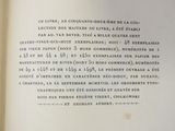 an open book with a list of items on it