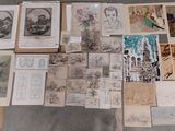 beaucoup de dessins et d'images par terre