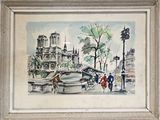 une image d'une peinture d'une rue de la ville