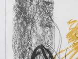 an image of a black and yellow drawing on a white paper