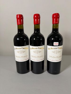 3 btlles Le Petit Cheval de Cheval Blanc, 2019.