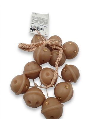 a bunch of chocolate candies on a string