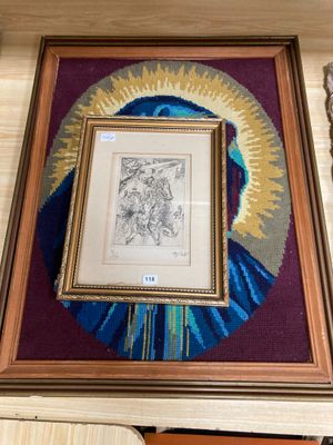 une image représentant Jésus accrochée au mur