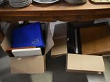 a table with a lot of plates and bowls on it