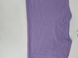 the back of a purple tank top with a zipper down the side