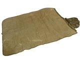 a tan blanket on a white background with a white background