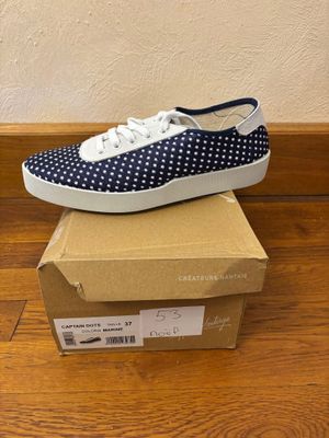 Pointure 37 - Ippon Vintage Captain Dots, Coloris Marine - N…