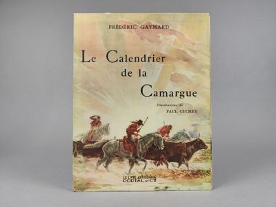 On voit ici la couverture du livre *Le calendrier de la Camargue*