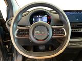 the interior of a car with a steering wheel and dashboard controls