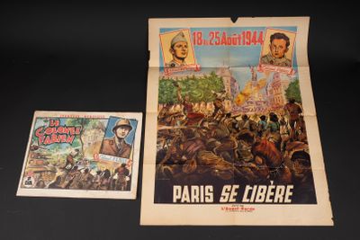Colonel Fabien. Comprenant une affiche papier en couleur, bi…