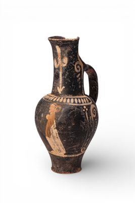 ÉPichysis ÉTrusque À Figures Rouges Avec PRÊTresse