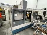 a machine that is sitting inside of a building