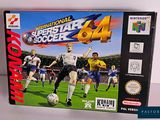 a box with a picture of a soccer game on it