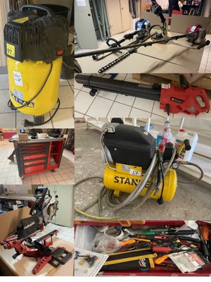 Divers meubles de rangement, établis, servante FACOM, 2 pulv… - Photo 1