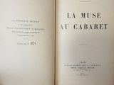 an open book with a black and white title on it