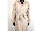 an image of a mannequin wearing a trench coat with a belt