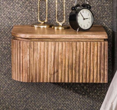 Lot de 2 chevets suspendus 1 tiroir KIRY en manguier - 40x35…