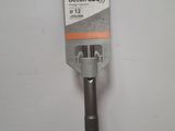 a close up of a drill bit with a tag on it