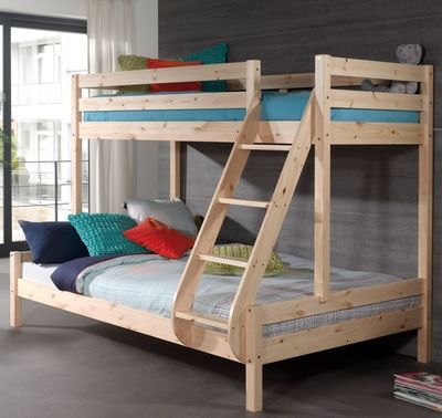 Lit superposés PINO , 2 Couchages : 1 de dimension : 90 x 20…