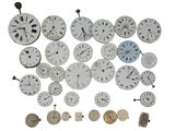 de nombreux types d'horloges sur fond blanc