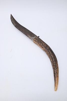 Coutellerie de Nogent, Couteau pliant, manche bois de cerf. …