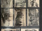 several old black and white photographs of a group of people