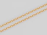 une paire de bracelets à chaîne en or