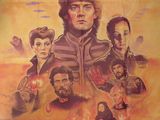 Dune - Affiche de cinéma 27 x 40 - Style A - Toile tendue sur châssis de type « museum wrap »