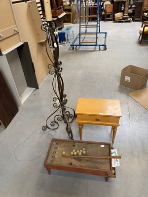 a room with a lot of furniture in it