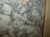 a drawing on the wall of a bathroom with a toothbrush in it