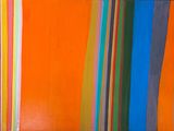 an image of a painting of a multicolored painting on a wall