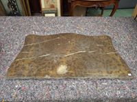 Console en bois mouluré, sculpté et laqué bleu, posant sur d… (photo 4)