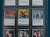 a lot of cards that are in a plastic holder