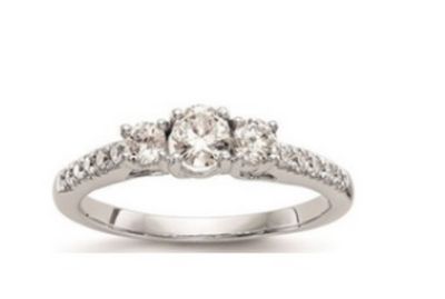 BAGUE EN OR 14K AVEC DES DIAMANTS CULTIVÉS EN LABORATOIRE D'… - Photo 1