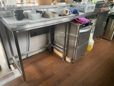a kitchen with a sink, dishwasher, and dishwasher in it