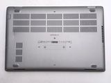 a close up of a laptop with the bottom panel missing