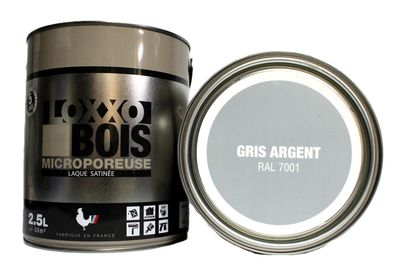 64 / Peinture LOXXO Bois 2,5L Glycéro "Gris Argent RAL…