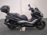 a motorcycle that is parked in a garage